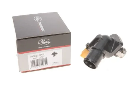 Термостат системи охолодження (103°C, в корпусі) CITROEN C2, C3 I, C3 II, NEMO, FIAT FIORINO, QUBO, PEUGEOT 1007, 207, 207 SW, BIPPER, BIPPER TEPEE 1.1/1.4/1.4CNG 02.02- Gates TH386103G1