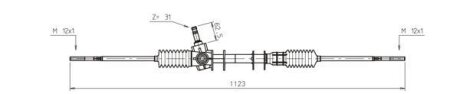 Рульова рейка GENERAL RICAMBI SK4002