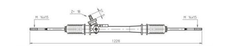 Рульова рейка GENERAL RICAMBI WW4037