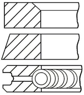 Комплект кілець поршневих GOETZE 08-101600-00