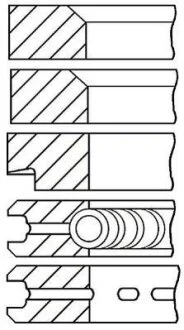 Кільця поршневі,комплект GOETZE 0810720000