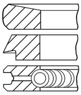 Кольца, 2.0DI 86.5mm (2.5x2x3) GOETZE 08-112707-00