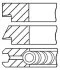 Кольца поршневые на 1 цилиндр GOETZE 08-124700-00 (фото 1)