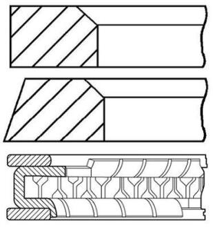 Кольца поршня C20NE/X20XEV/X30XE GOETZE 08-306811-00