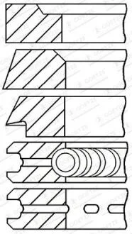 Кільця поршневі / PERKINS GOETZE 08-314600-00