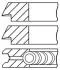 Комплект поршневих кілець циліндра GOETZE 08-325400-00 (фото 1)