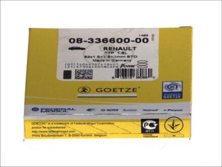 Кольца поршня GOETZE 08-336600-00