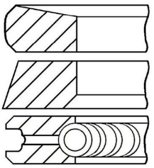 Кільця поршневі OPEL/RENAULT 84.5 (2.5/2/2) M9R740/M9R780 GOETZE 08-422007-00