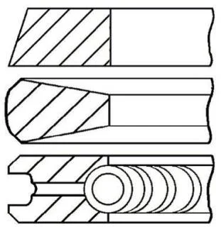 Комплект поршневих кілець GOETZE 0844320000