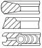 Кольца поршня (TD103/THD103) (D=120,65мм) GOETZE 08-502600-00 (фото 1)