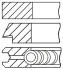 Кольца поршневые GOETZE 08-502907-00 (фото 1)
