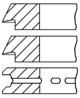 Кільця поршневі компресора / КОЛЬЦА ПОРШНЕВЫЕ GOETZE 08-741207-00