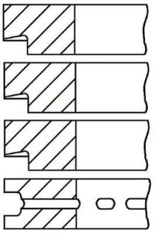 Кільця поршневі компресора / MB TRUCK 75.0 (2.5/2.5/2.5/4) OM366 COMPRESSOR GOETZE 08-742500-00