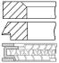 Кольца поршневые FORD 4 Cyl. 68,70 1,50 x 1,75 x 3,00 mm GOETZE 08-784100-00 (фото 1)