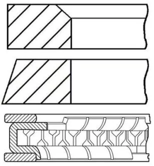 Комплект поршневых колец GOETZE 08-785506-00