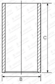 Гільза циліндра GOETZE 1401094110