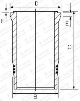 Гільза / IVECO 115.00 GOETZE 14-260070-00
