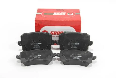 Гальмівні колодки зад. Passat 05-/Sharan 10-/Tiguan 07- GOODREM RM0138