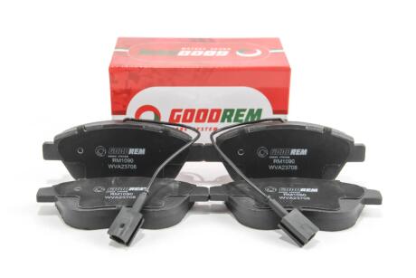 Гальмівні колодки пер. Berlingo/Partner 01-/Doblo 03- (137x57.3x19)(з датчиком) GOODREM RM1090