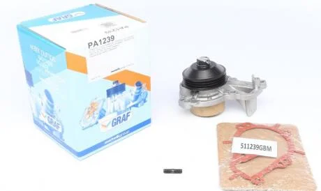 Помпа води Citroen C1/C3/C4 Cactus/Peugeot 208/308 1.0/1.2VTi 12-/Opel Corsa 19- GRAF PA1239