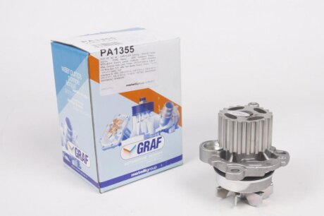 Помпа воды Audi A3-A6/VW Caddy III 1.9-2.0TDI (19z) (R/B) (7 лоп) (h шківа=34mm GRAF PA1355