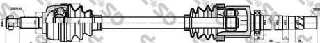Привідний вал правий MeganeII/Scenic2 F9Q/F4R 932mm (39z внутр., 25z зовн.) GSP 250400
