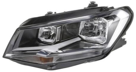 VW фара основна галоген з лампами,мотором,H7/H7 W21/5W з денне.світлом лів.Caddy IV 15- HELLA 1EA 012 286-051
