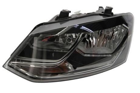 VW Фара основна галоген з мотором,з лампами H7/H7 W5W WY21W лів.Polo 14- HELLA 1EB 012 034-011