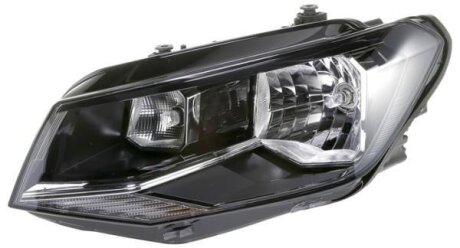 VW фара основна галоген з лампами з мотором H4 W21/5W лів.Caddy IV 15- HELLA 1ED 012 286-011