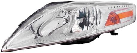 FORD Фара основная галоген с мотором,без ламп H7/H1 PY21W W5W лев.Mondeo IV 07-10 HELLA 1EF 010 541-011