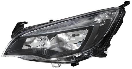 OPEL Фара основна галоген H7/H7,LED-денне.світ,прав.Astra J 11- HELLA 1EG 010 011-361