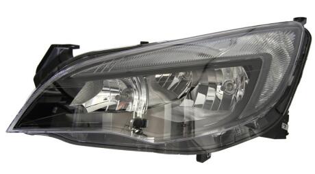 OPEL фара основна галоген з мотором,H7/H7 W21/5W лів.Astra J 09- HELLA 1EG 010 011-611