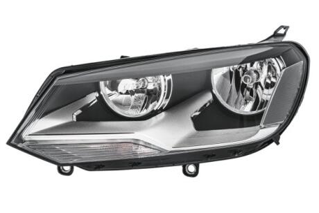 VW Фара основна галоген з мотором,з лампами H15 H7/H7 W5W WY21W лів.Touareg 10- HELLA 1EJ 010 328-211 (фото 1)