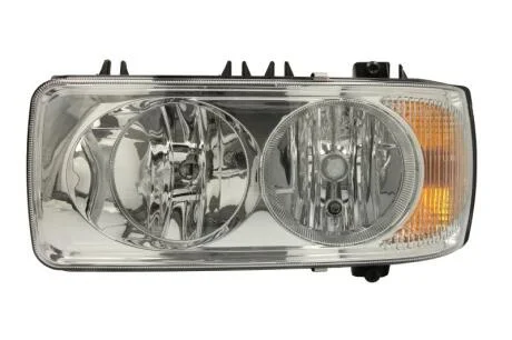 Фара Лів (H1/H7/P21W/W5W, ручн, без мотора, колір відбивача: хром, колір повороту: помаранчевий) DAF 75 CF, 85 CF, CF 65, CF 75, CF 85, LF 45, LF 55, SB, XF 105, XF 95 01.74- HELLA 1EJ 247 046-031 (фото 1)