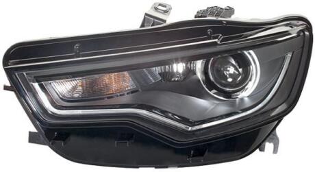 VW Фара основна Bi-Xenon з мотором,без ламп,без предвкл.прибора D3S/H7 PSY24W з денне.світлом лів.Audi A6 11- HELLA 1EL 011 150-351