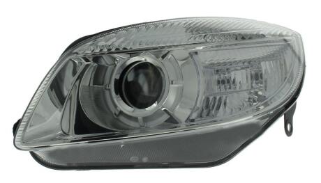 SKODA Фара основна з мотором,без ламп H7/H7 PY21W W5W лів.Fabia II,Roomster 06- HELLA 1EL 247 025-251