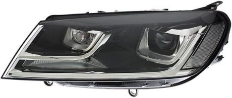 VW Фара основная Bi-Xenon 6 функций с мотором,без газ.лампы,без предвкл.аппарата,D3S W5W WY21W прав.Touareg 14- HELLA 1ZT 011 937-521