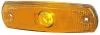 Габаритні ліхтарі Лів/Прав, жовтий, Halogen, висота 11мм ширина 126мм глибина 38мм, болт/для стелажної системи/горизонтальне кріплення/кріплення вертикальне, 24В (IP5K9K) HELLA 2PS 962 964-018 (фото 1)