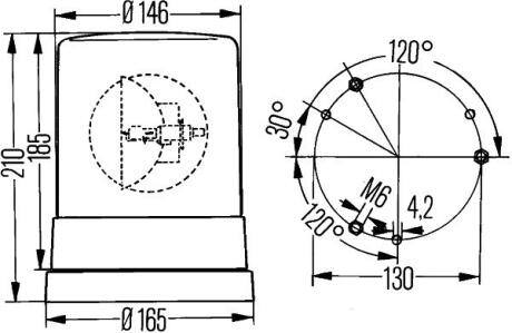Елемент оптики авто HELLA 2RL 004 958-111
