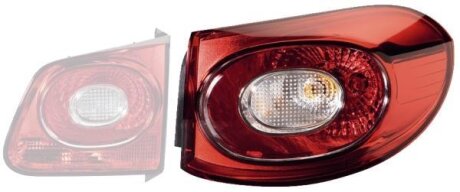 VW Задній ліхтар лівий P21W, WY21W TIGUAN (5N_) 08- HELLA 2SD 009 691-091