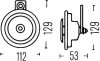 Звуковой сигнал 12V 400 Hz 72W HELLA 3BA 002 768-551 (фото 2)