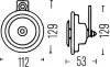 Звуковой сигнал 12V 400 Hz 72W HELLA 3BA 002 768-551 (фото 2)