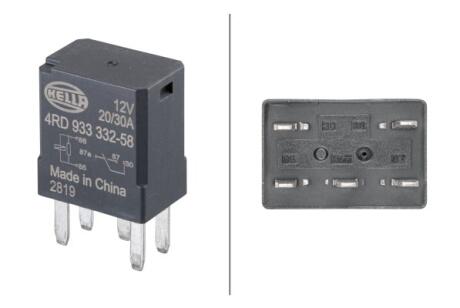 Релe, робочий струм 12V HELLA 4RD933 332-581