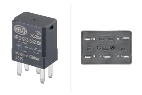 Релe, робочий струм 12V HELLA 4RD933 332-581