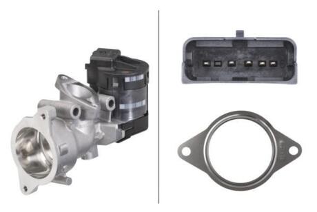 CITROEN клапан рециркуляції газів C5 II,III, Jumpy, Fiat Scudo, Peugeot 307,308,407,607, Expert 2.0HDI 04- HELLA 6NU010 171-671