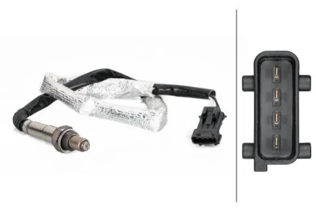 VOLVO Лямбда зонд (кисневий датчик) C30 T5 06-, S40 II 04-, S60 I 99-, V70 II 02-, XC70 I 00- HELLA 6PA358 103-221