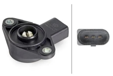 Датчик тиску у впускному колекторі (3 pin) AUDI A3, A4 B7, A4 B8, A5, A6 ALLROAD C6, A6 C6, A6 C7, A7, A8 D3, Q5, Q7, R8, R8 SPYDER SKODA OCTAVIA II VW EOS, GOLF IV 1.4-5.2 05.99-07.18 HELLA 6PD 012 754-001