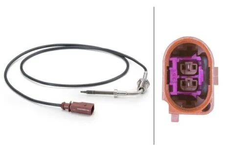 Датчик температури вихлопних газів VW Touareg, Audi Q7 3.0D (до PDF) (04-15) HELLA 6PT014494-271