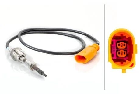 VW Датчик температура відпрацьованих газів TOUAREG 5.0 V10 TDI 02- HELLA 6PT014494-561