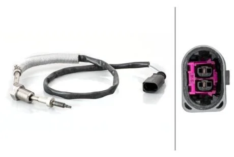 VW Датчик температури відпрацьованих газів Tiguan 16-, Golf VII HELLA 6PT014495-101